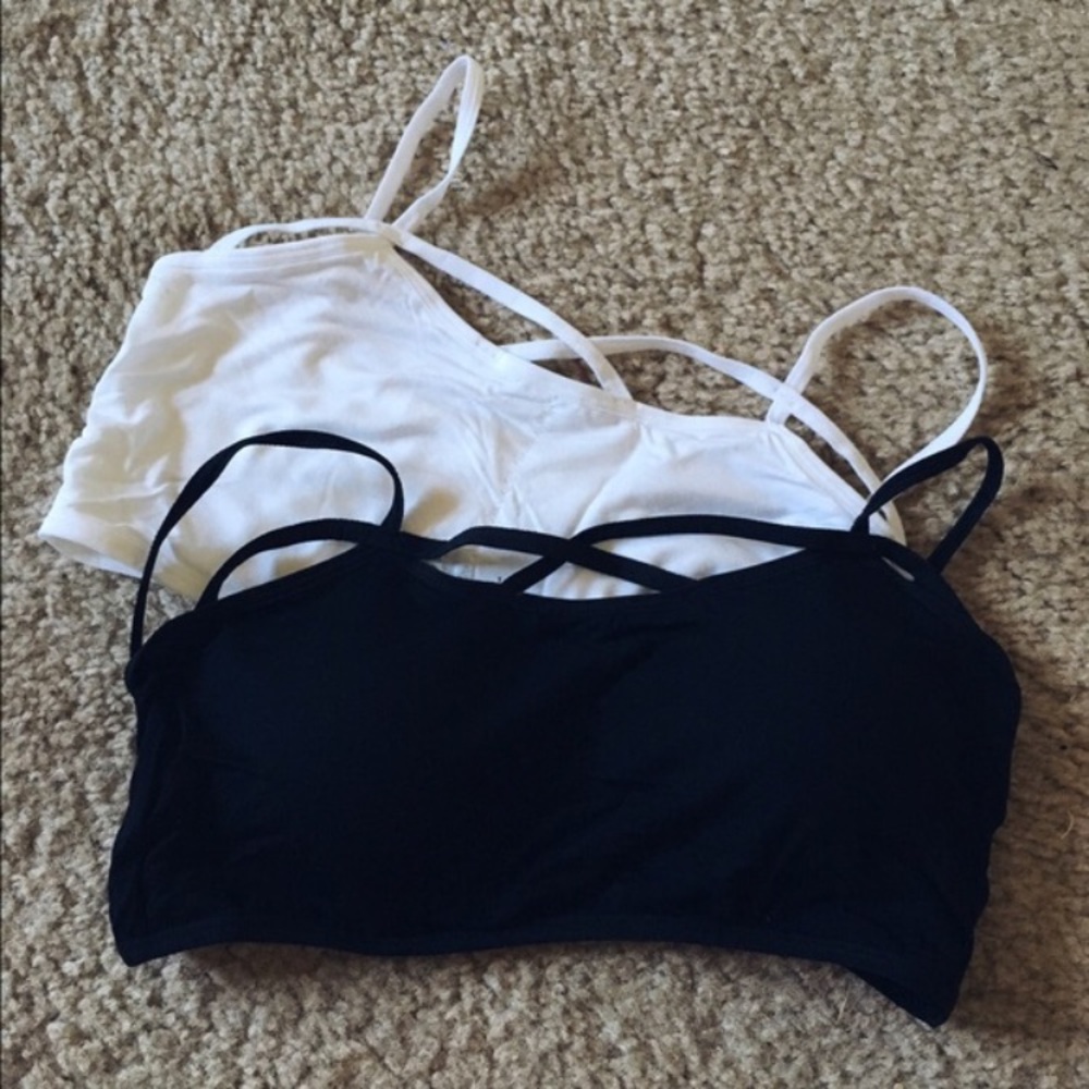 2 Pack Strappy Bralettes - Picture 3 of 6